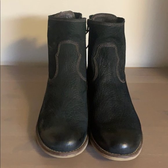 Josef Seibel Black Leather Booties - Women’s Size 42 - Picture 3 of 7